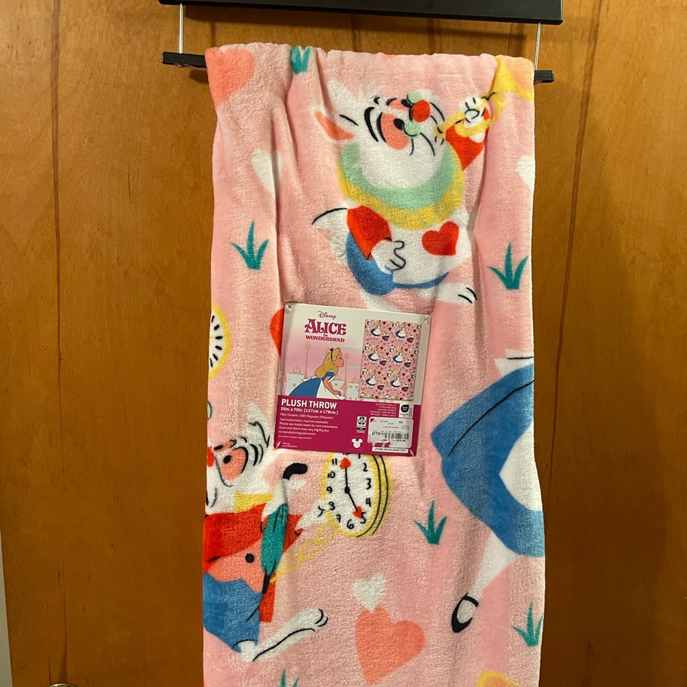 Alice in Wonderland throw blanket